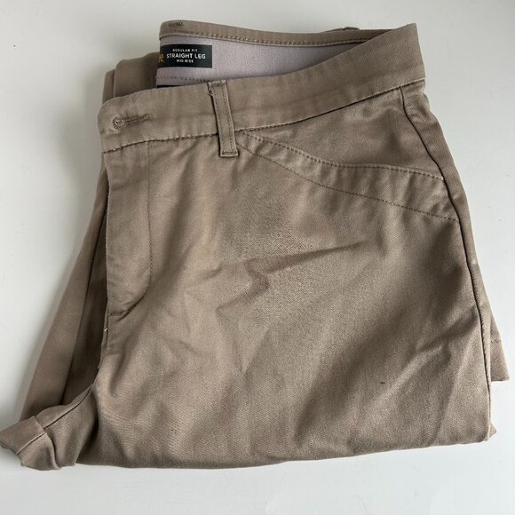 Lee Flex Motion Regular Fit Trouser Pant Khaki Women's size 12 in Tan - Picture 1 of 11